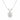 0.60 Ct Round Cut 4 Prong Set Solitaire Moissanite Pendant in White Gold
