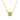 2 Carat Peridot Gemstone Solitaire Pendant In Yellow Gold