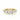 1.55 Ct Round Three Stone Diamond Engagement Ring With Accents In Yellow Gold